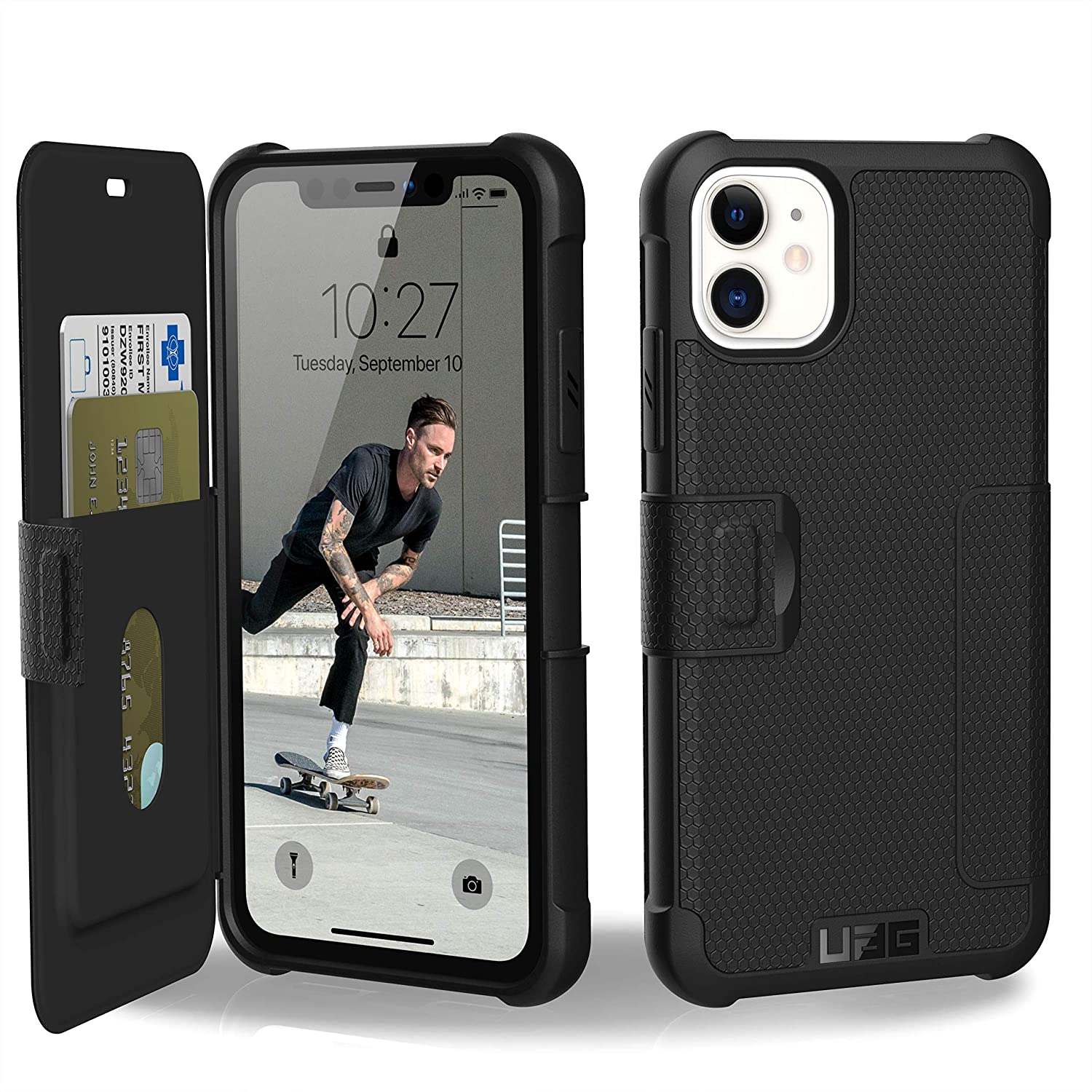 

Чехол книжка противоударный UAG Metropolis Series для Iphone 11 (6.1") Black