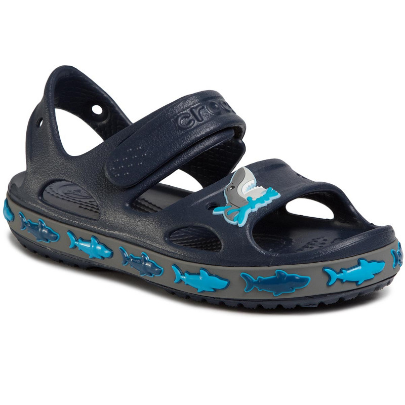 

Сандалии Crocs Fun Lab Shark Band Sandal 206365-410 27-28 C10 16.6 см
