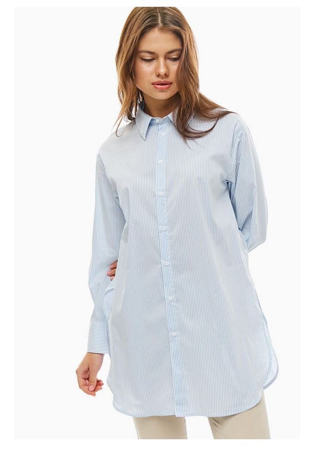 

Рубашка United Colors of Benetton BEN31073 М белый синий