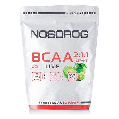 

БЦАА Nosorog BCAA 2:1:1 (400 г) носорог лайм