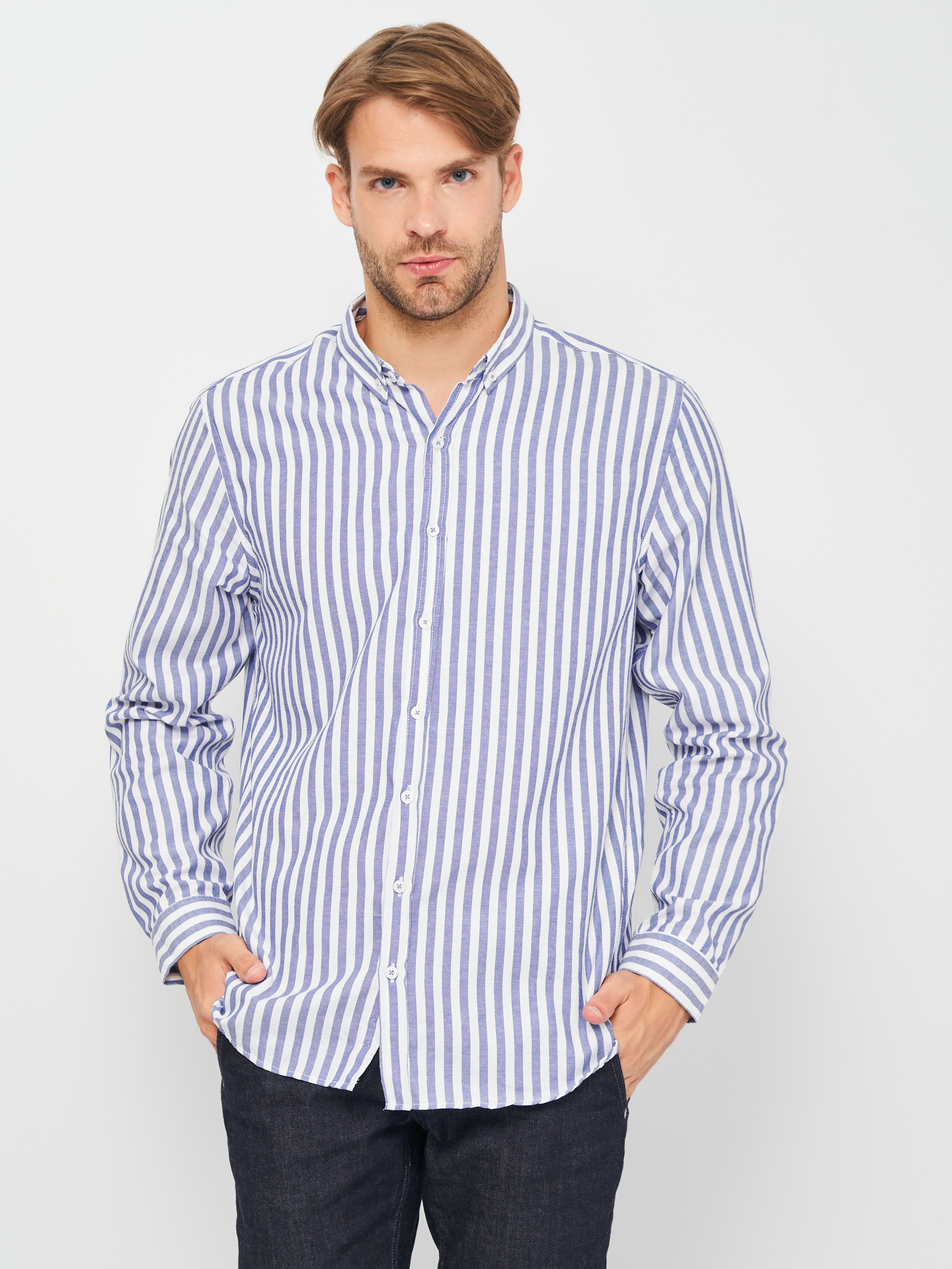 

Рубашка Koton 0YAM64056OW-01J XL Blue Stripe