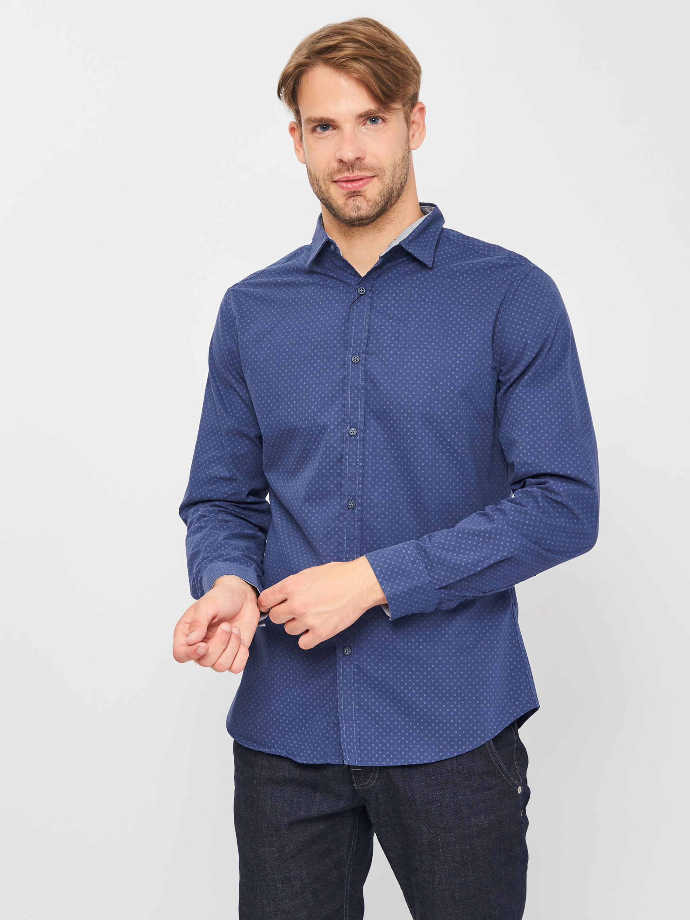 

Рубашка Koton 0YAM69391NW-02C M Marine Design