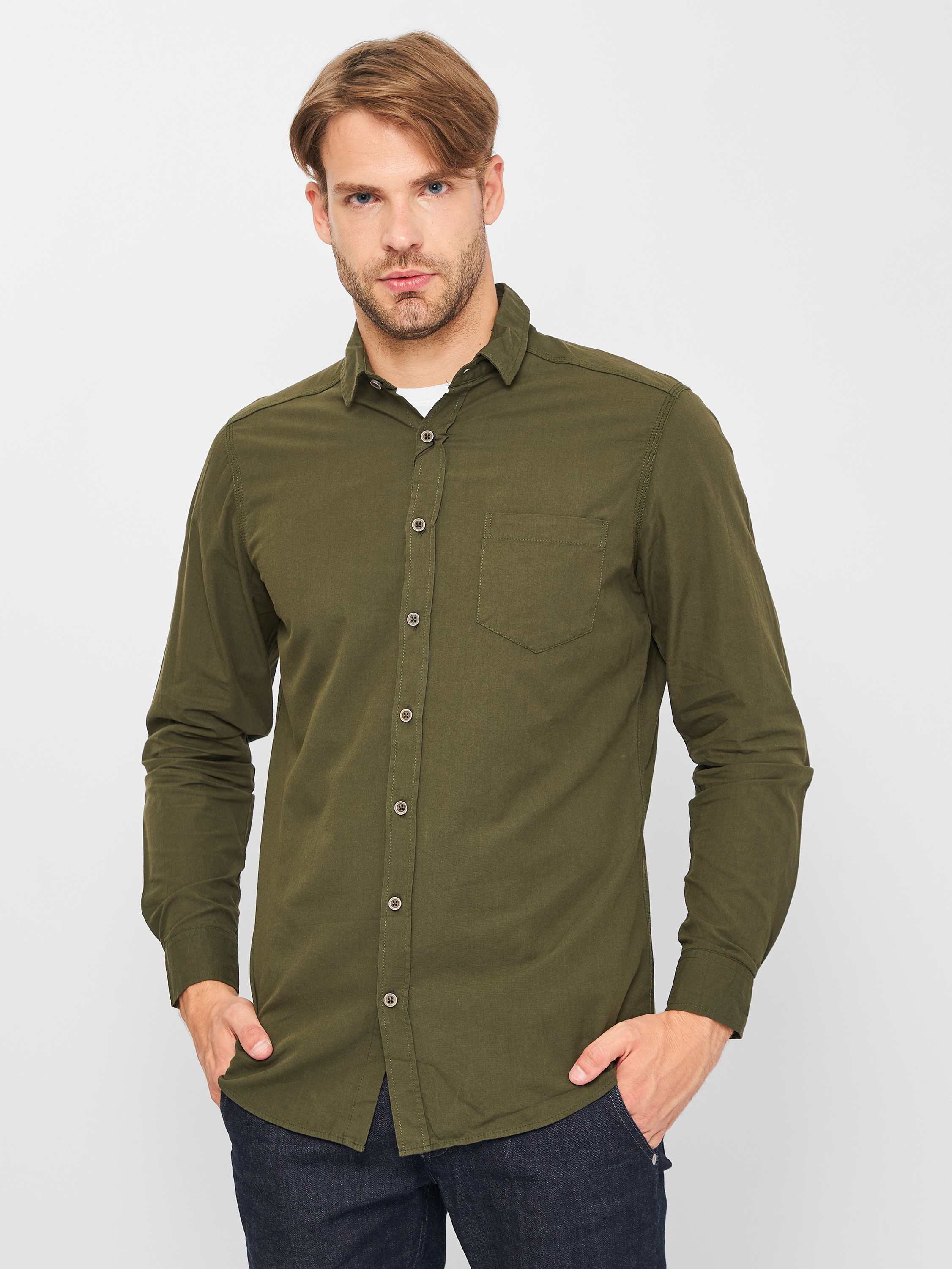 

Рубашка Koton 0YAM62061LW-898 M Khaki