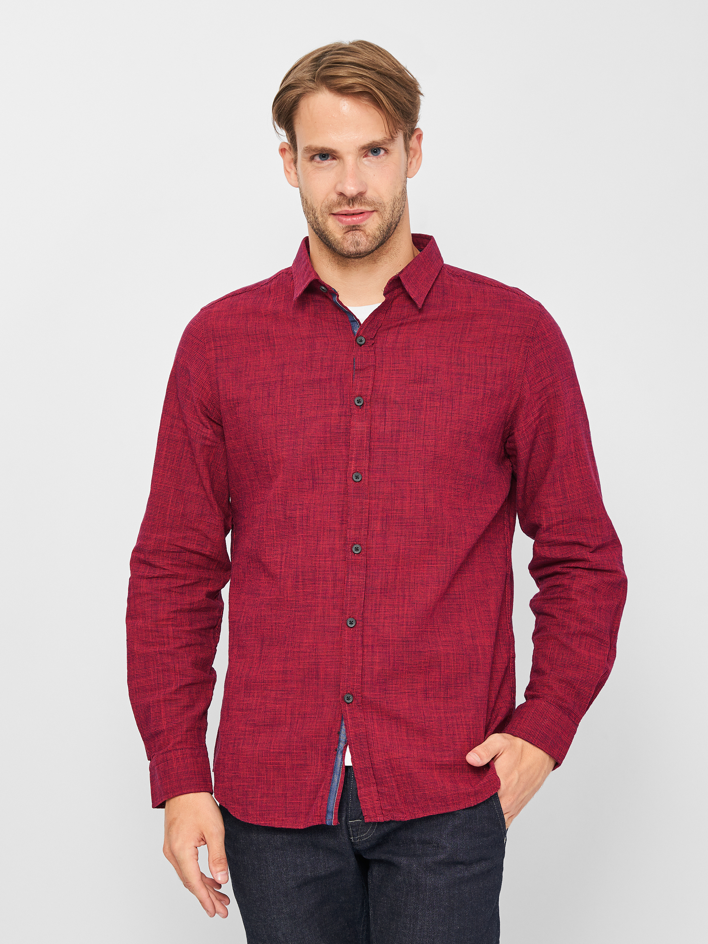 

Рубашка Koton 9KAM61993LW-26A L Red Design