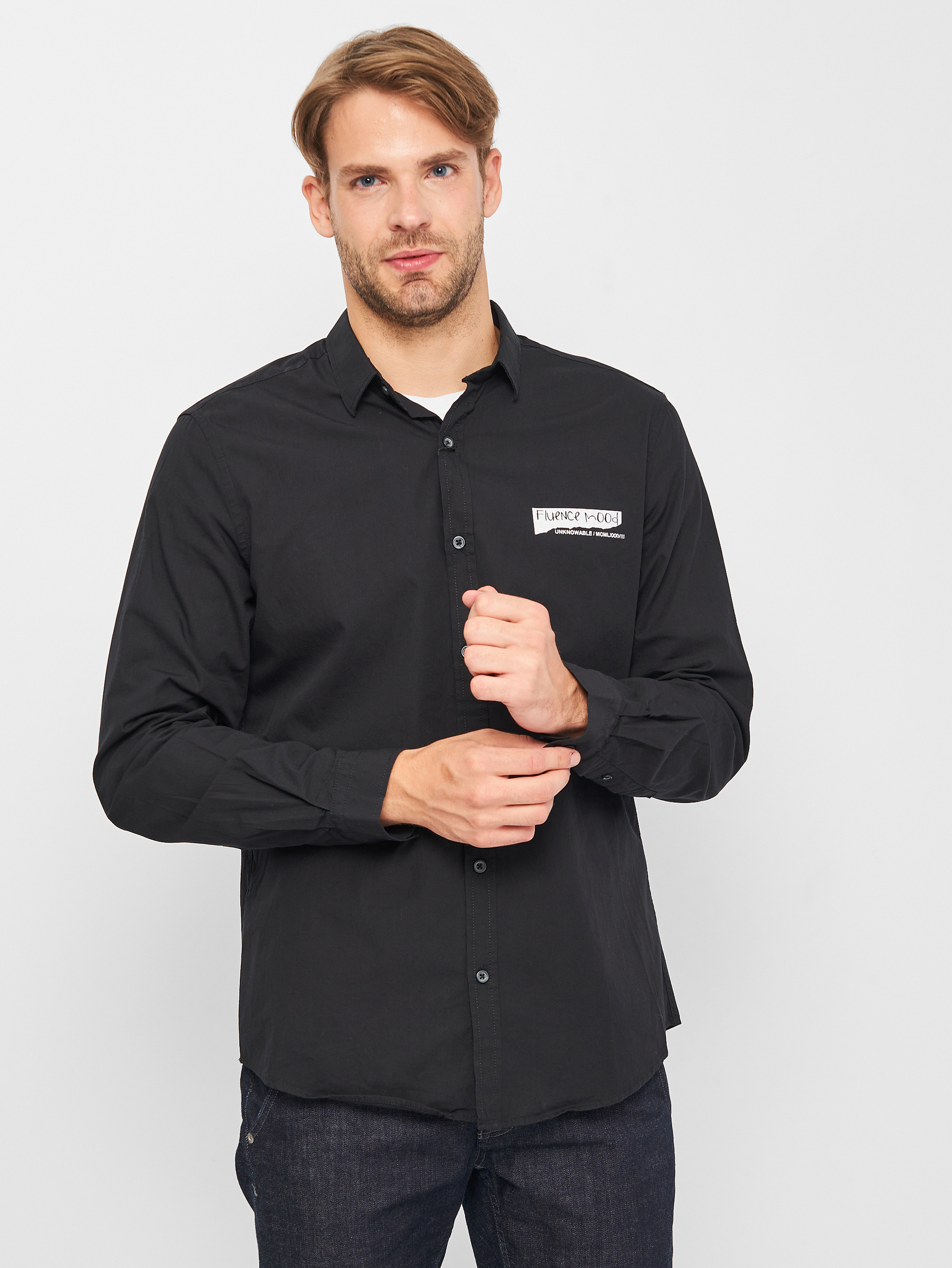 

Рубашка Koton 9KAM61766BW-999 L Black