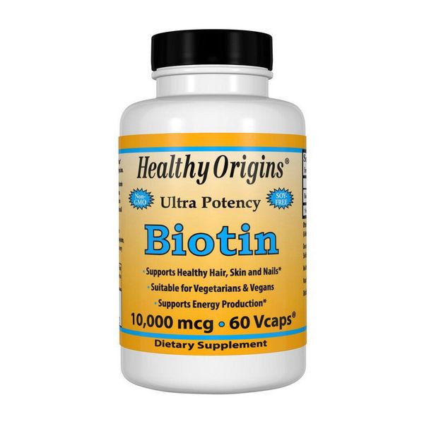 

Биотин B7 Healthy Origins Biotin 10000 mcg 60 капсул