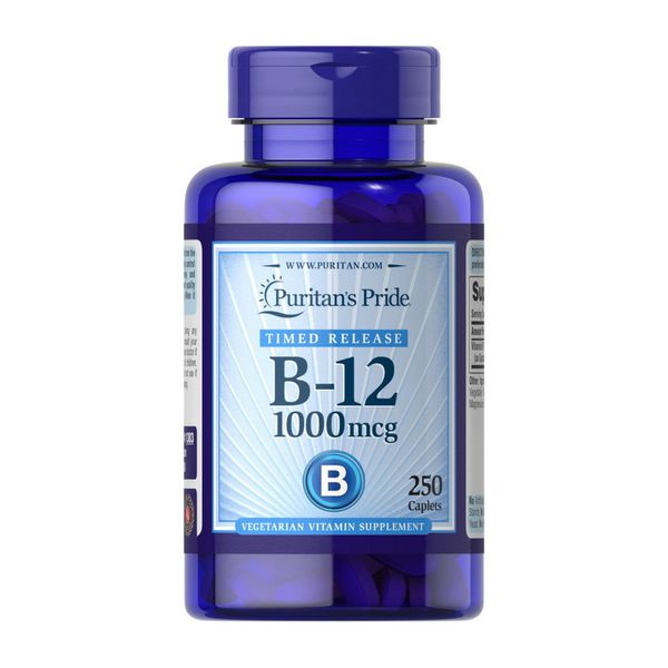 

Витамин Б12 Puritan's Pride Vitamin B-12 1000 mcg Time Release 250 таблеток