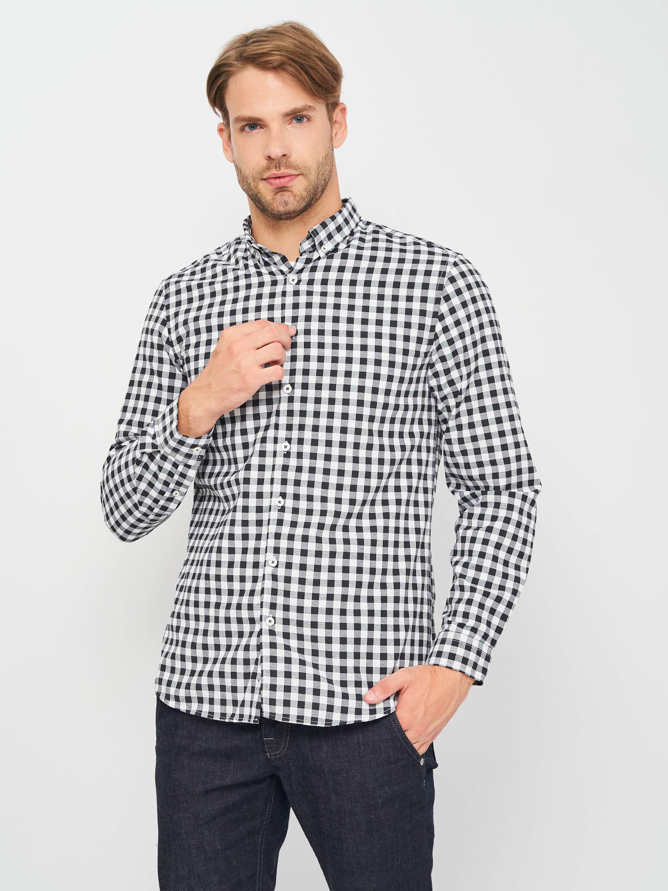 

Рубашка Koton 0YAM61276NW-01O M Black Check