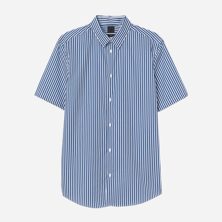 

Рубашка H&M 1507-5579087  Белая с синим, Рубашка H&M 1507-5579087 S Белая с синим