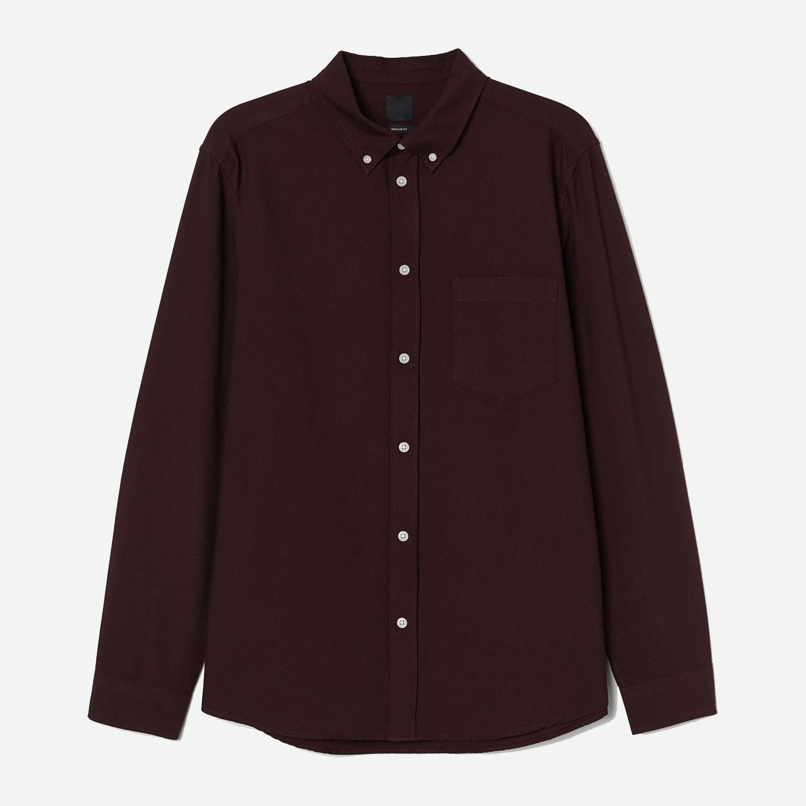 

Рубашка H&M 1706-5842980 XS Бордовая