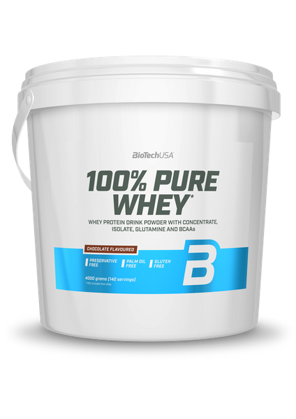 

Сывороточный протеин концентрат BioTech 100% Pure Whey (4000 г) биотеч пур вей клубника