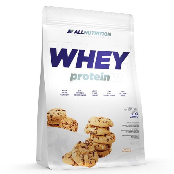 

Сывороточный протеин концентрат AllNutrition Whey Protein 2200 г White Chocolate Raspberry