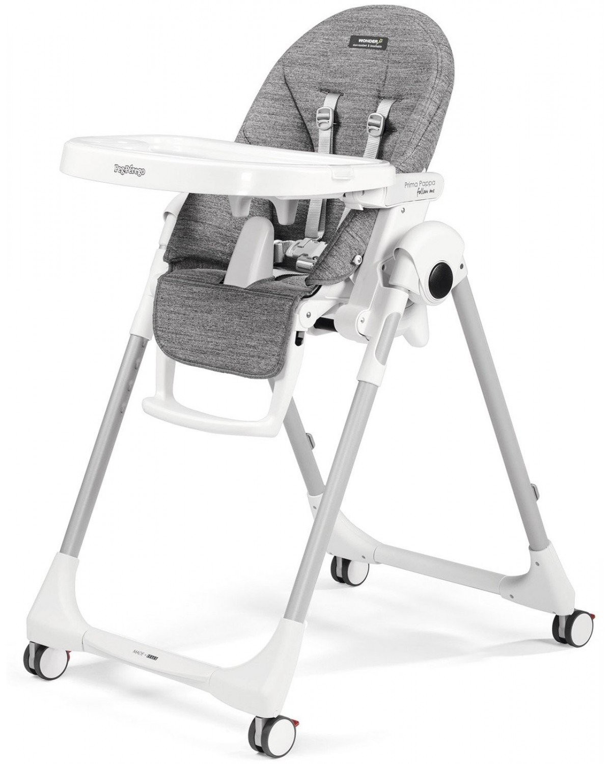 

Стільчик для годування Peg-Perego Prima Pappa Follow Me Wonder Grey