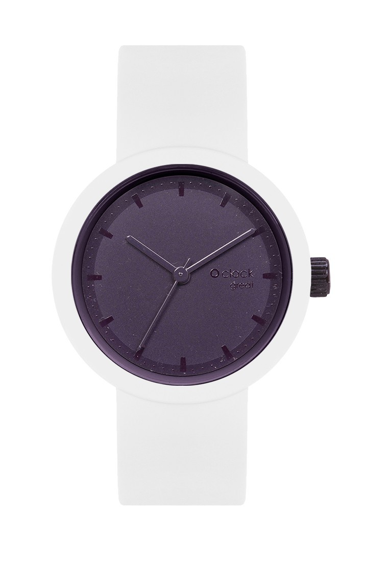 

Годинник O bag O clock Great M Баклажан/Білий Oclock3780