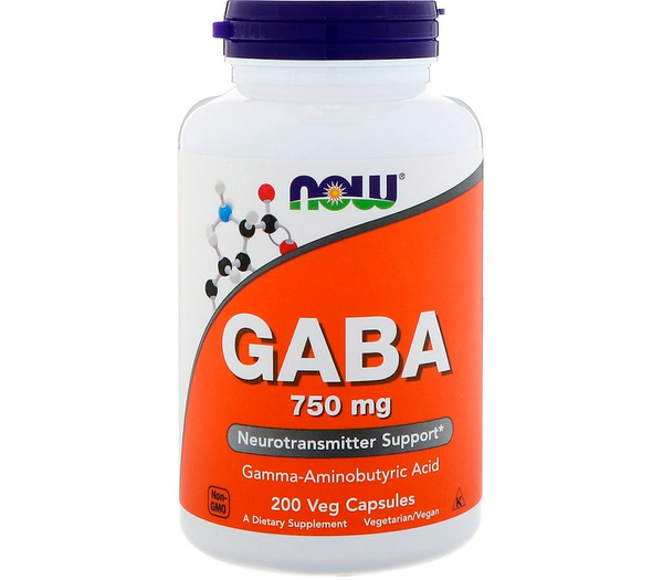 

ГАМК Now Foods GABA 750 мг (200 капсул) нау фудс гамма-аминомасляная кислота