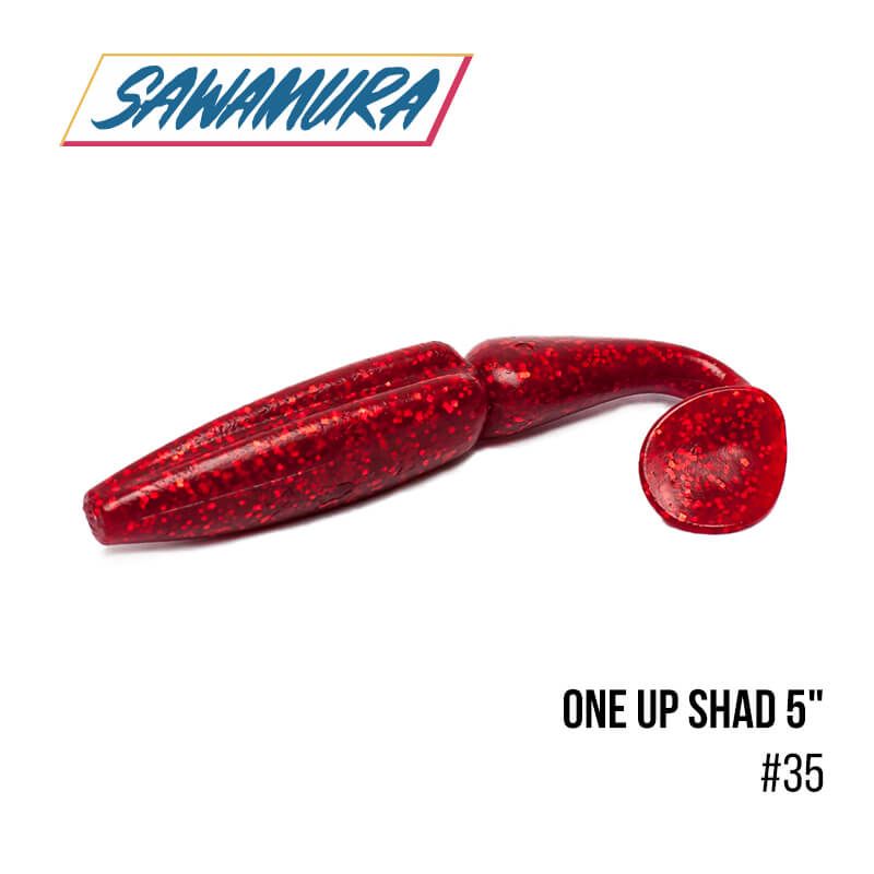 

Виброхвост Sawamura One'Up Shad 5" (6 шт.) (35)