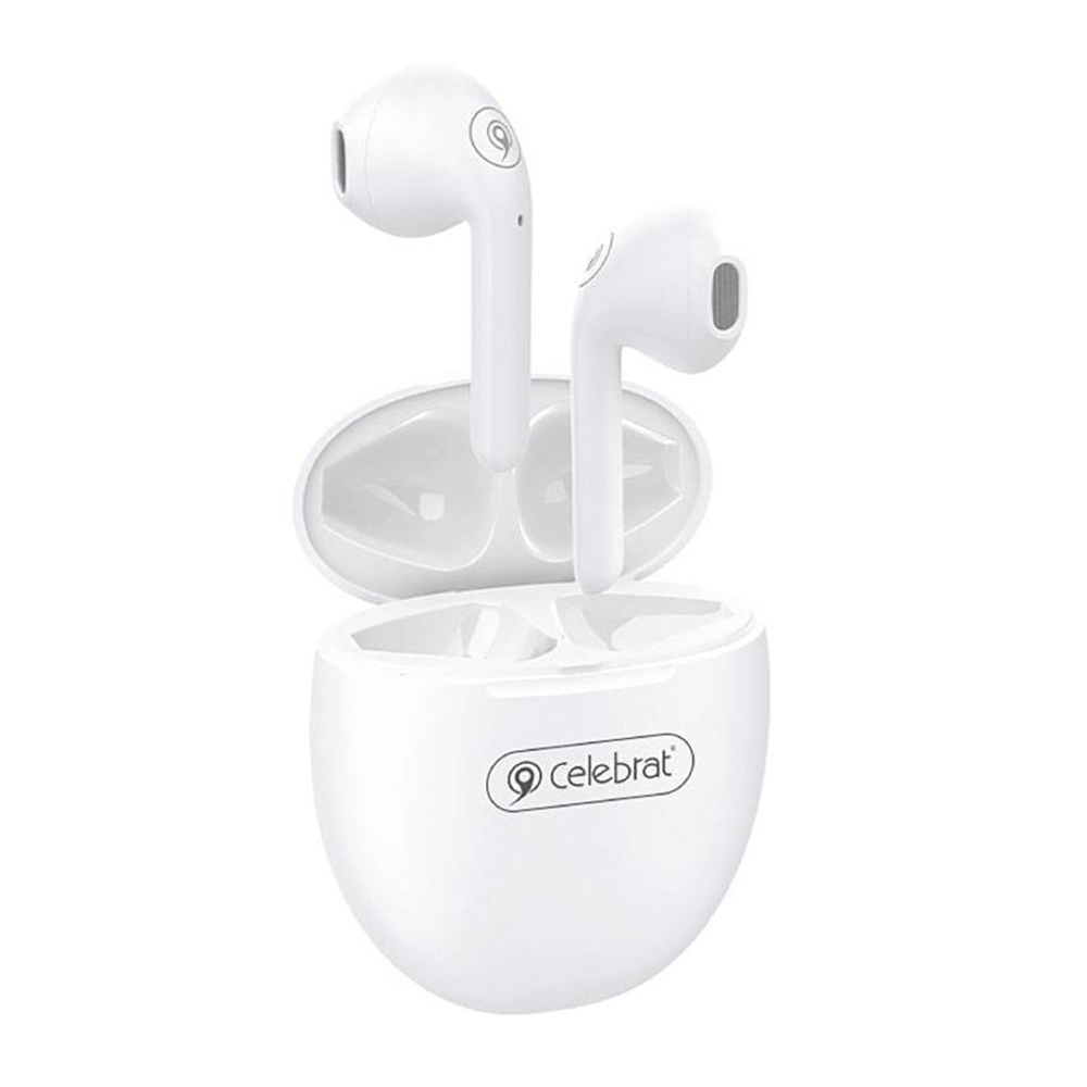 

Bluetooth наушники гарнитура Celebrat TWS-W3 с зарядным кейсом, White