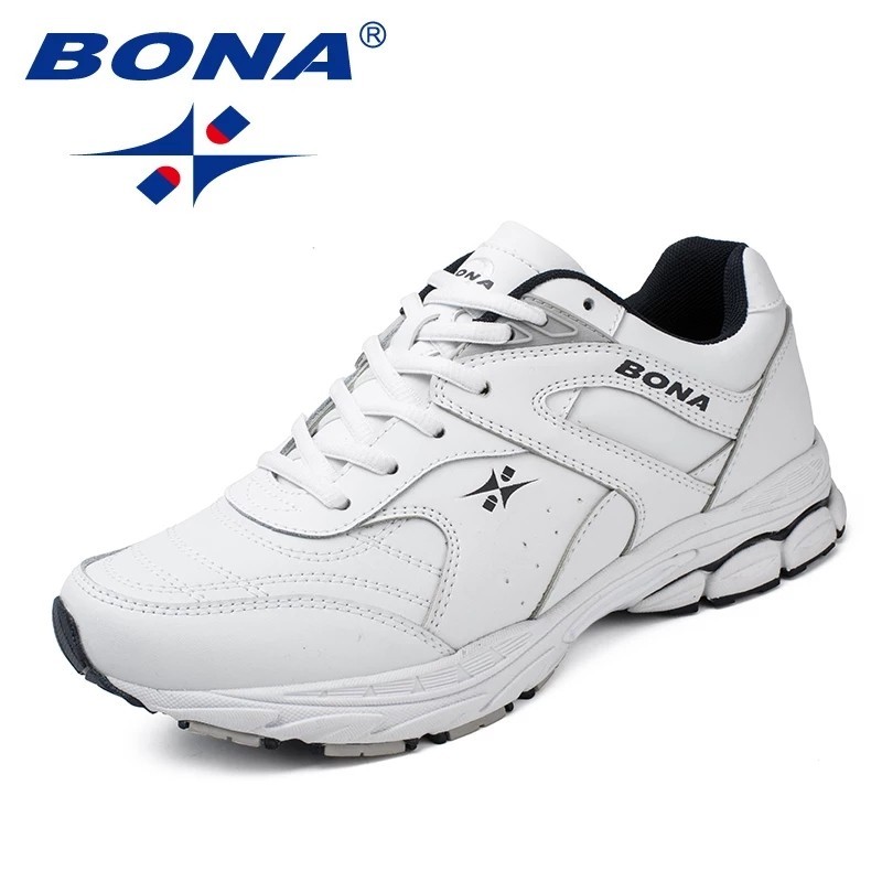 

Кроссовки мужские оригинальные Bona 33837 белые кожа 43р (28 см)