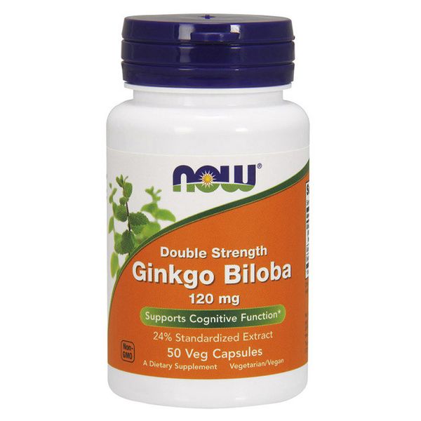 

Гинкго билоба Now Foods Ginkgo Biloba 120 mg (50 veg caps) нау фудс