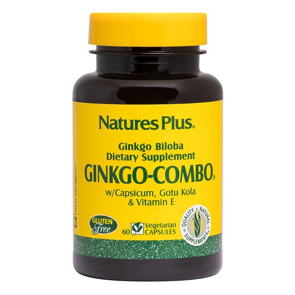 

Гинкго билоба Natures Plus Ginkgo Biloba 60 вегетарианских капсул