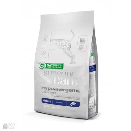 

Беззерновой гипоаллергенный корм для собак Nature's Protection Superior Care Grain Free Hypoallergenic 1,5 кг