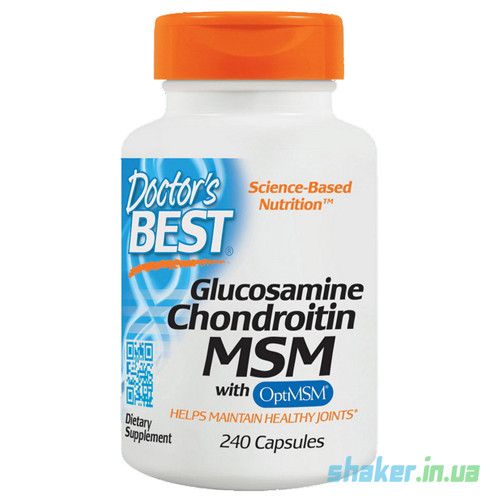 

Глюкозамин хондроитин МСМ Doctor's BEST Glucosamine Chondroitin MSM 240 капсул