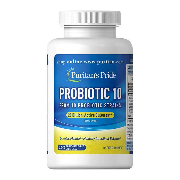 

Пробиотики Puritan's Pride Probiotic 10 120 капсул