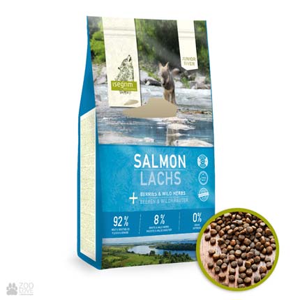 

Корм для щенков Isegrim Salmon Junior River с лососем 3 кг