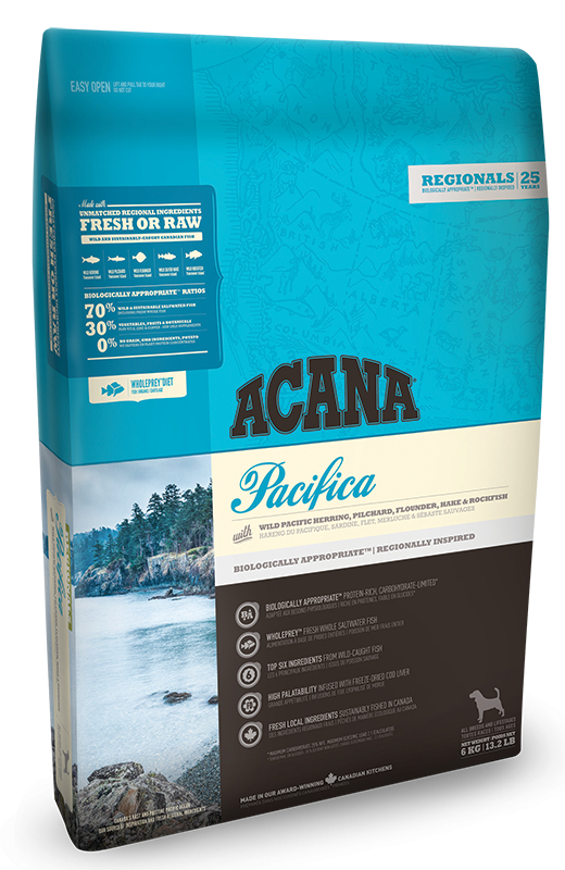 

Сухой корм Acana Pacifica Dog (Акана Пасифика) для собак всех пород и возрастов с рыбой 6 кг