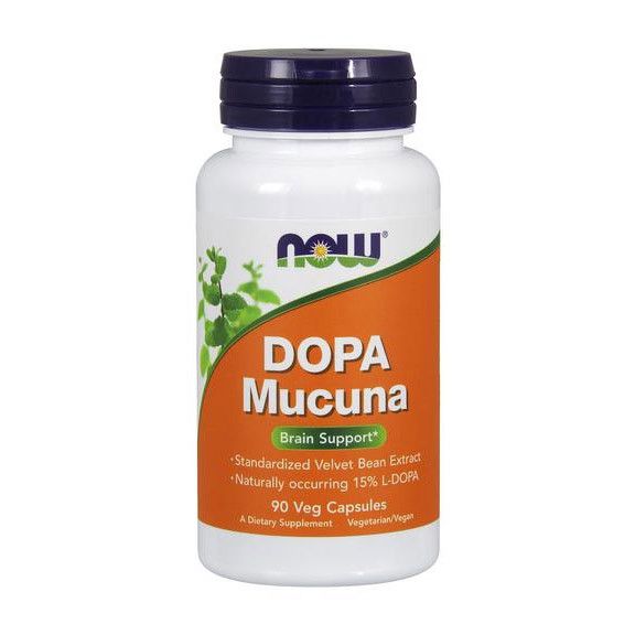 

Допа мукуна жгучая Now Foods DOPA Mucuna (90 капс) нау фудс