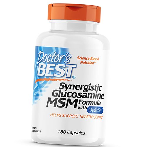 

Хондропротектор для суставов и связок, Synergistic Glucosamine MSM Formula, Doctor's Best 180капс (03327008)