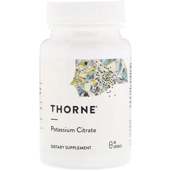 

Калий Цитрат Thorne Research Potassium Citrate 90 капсул