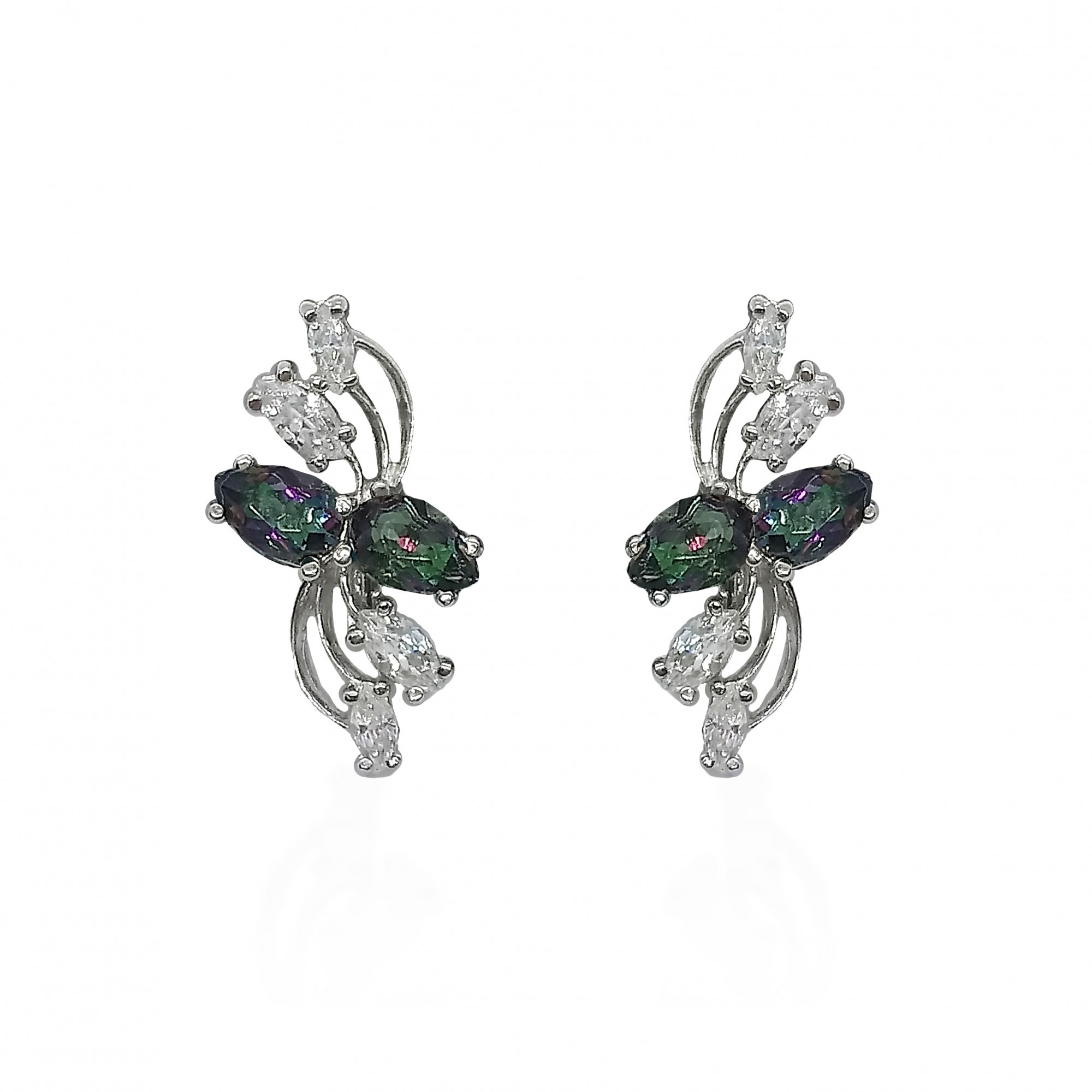 

Серьги из серебра с топазами мистик 40410р