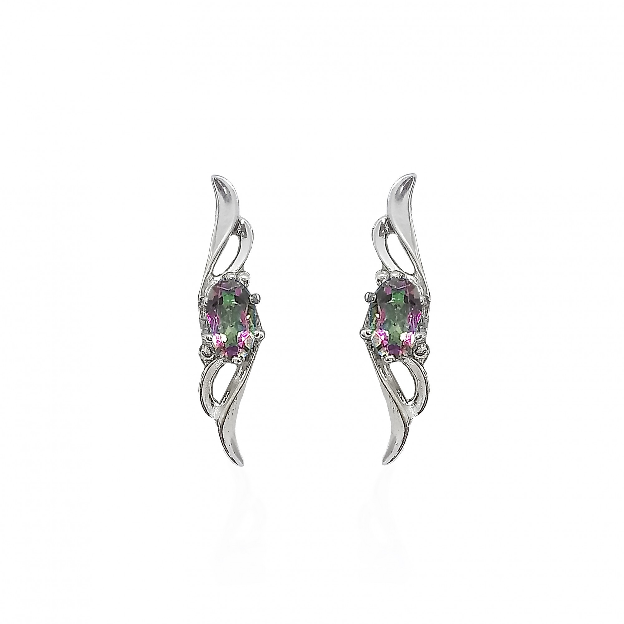 

Серьги из серебра с топазами мистик 40068р
