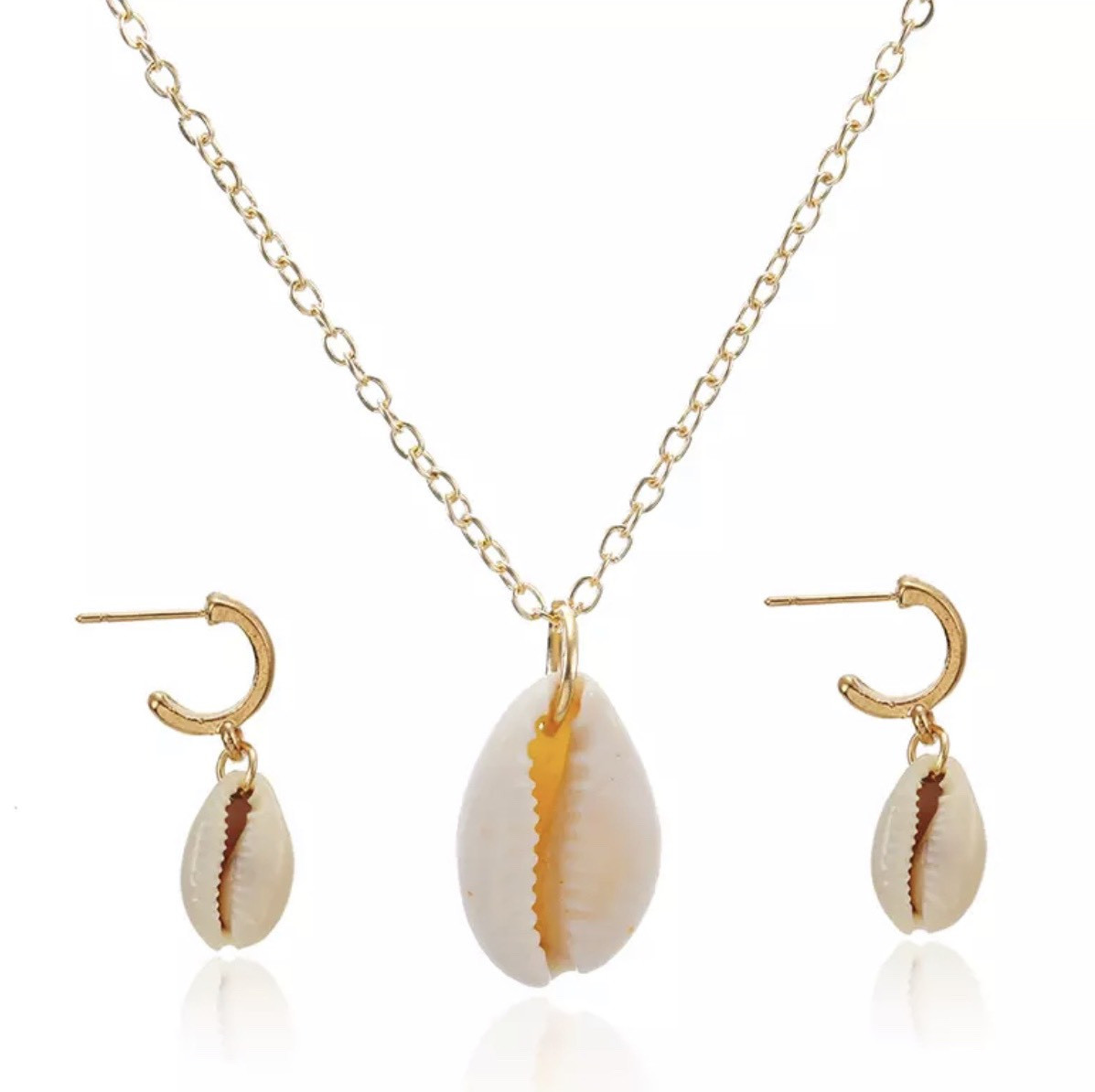 

Набор подвеска и сережки Fashion Jewerly Мушля С17645