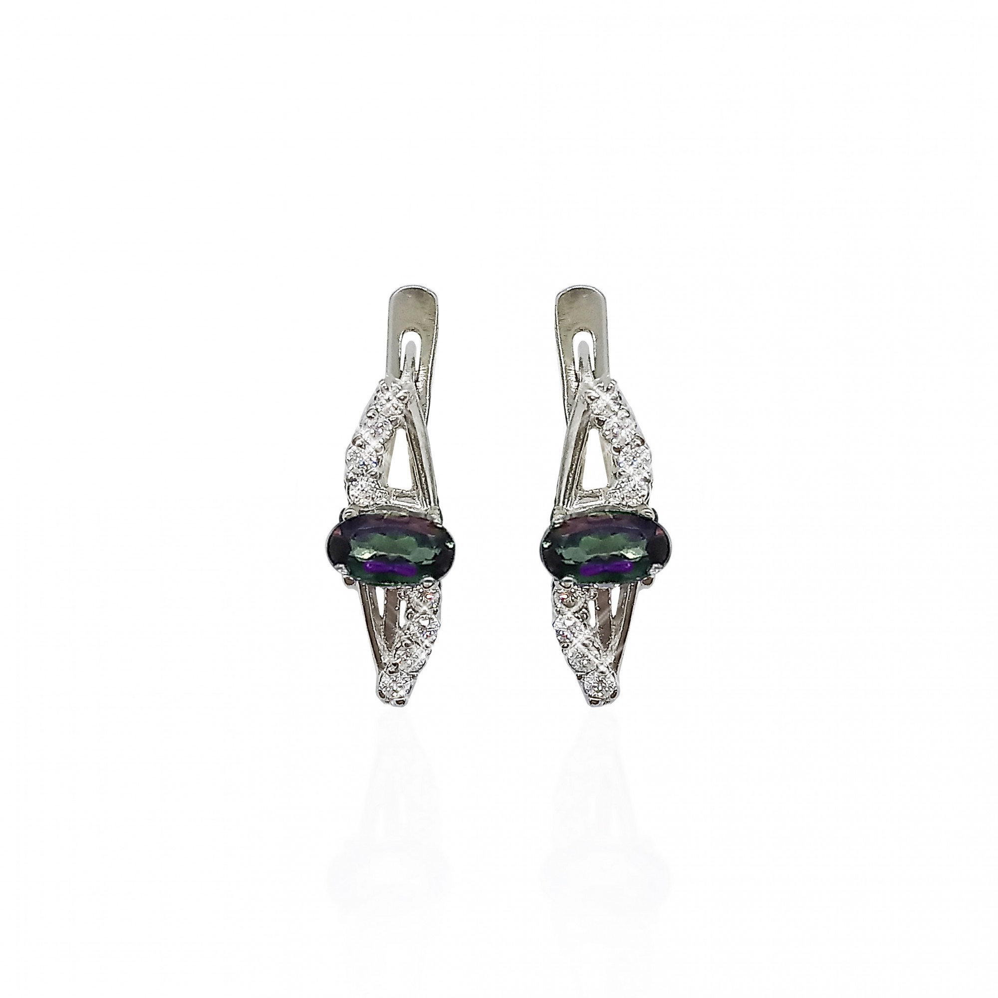 

Серьги из серебра с топазами мистик 40870р