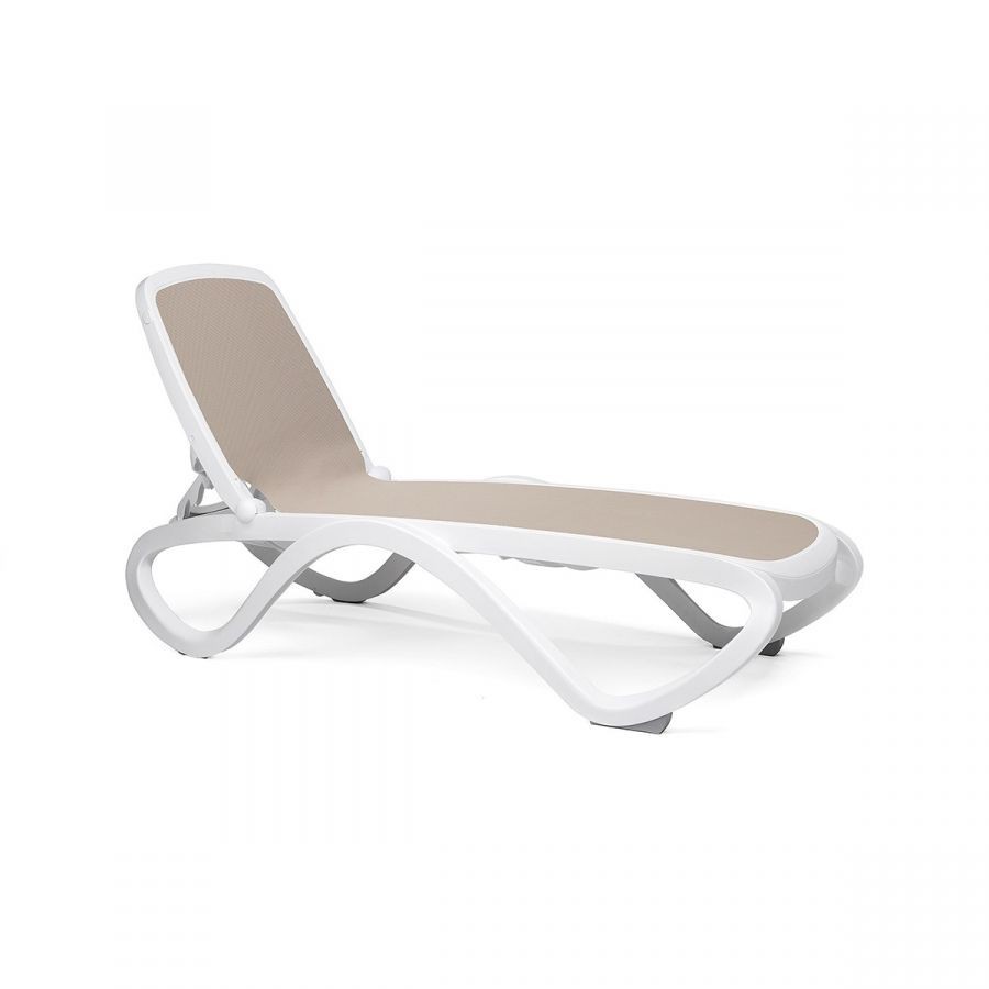 

Шезлонг Nardi Omega Bianco Tortora