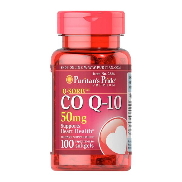 

Коэнзим Q10 Puritan's Pride Q-SORB CO Q-10 50 mg 50 капсул