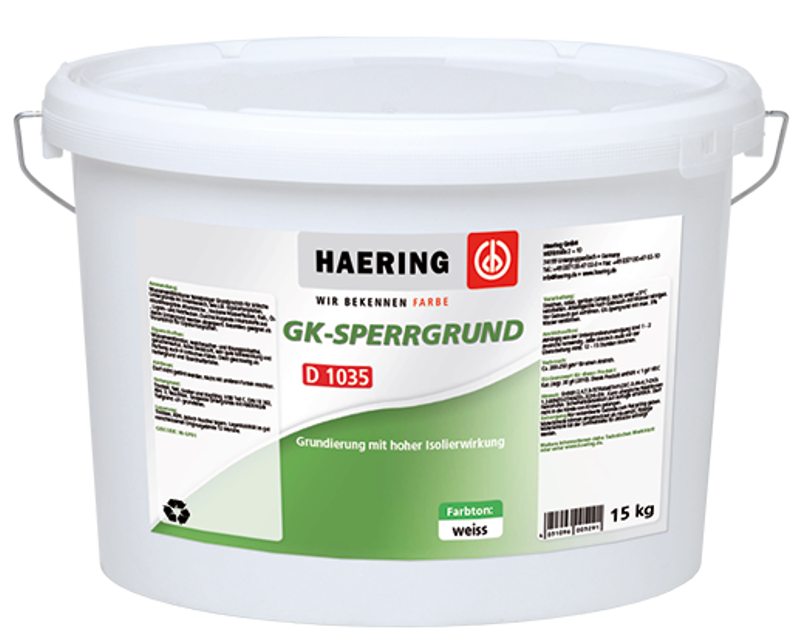 

Грунт с кварцевой мукой HAERING GK-SPERRGRUND D1035 для изоляции пятен белый 15кг