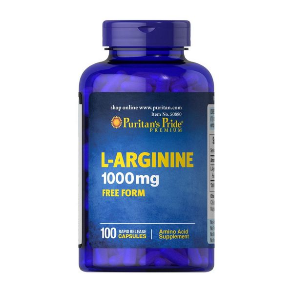 

Л-Аргинин Puritan's Pride L-Arginine 1000 mg 100 капсул