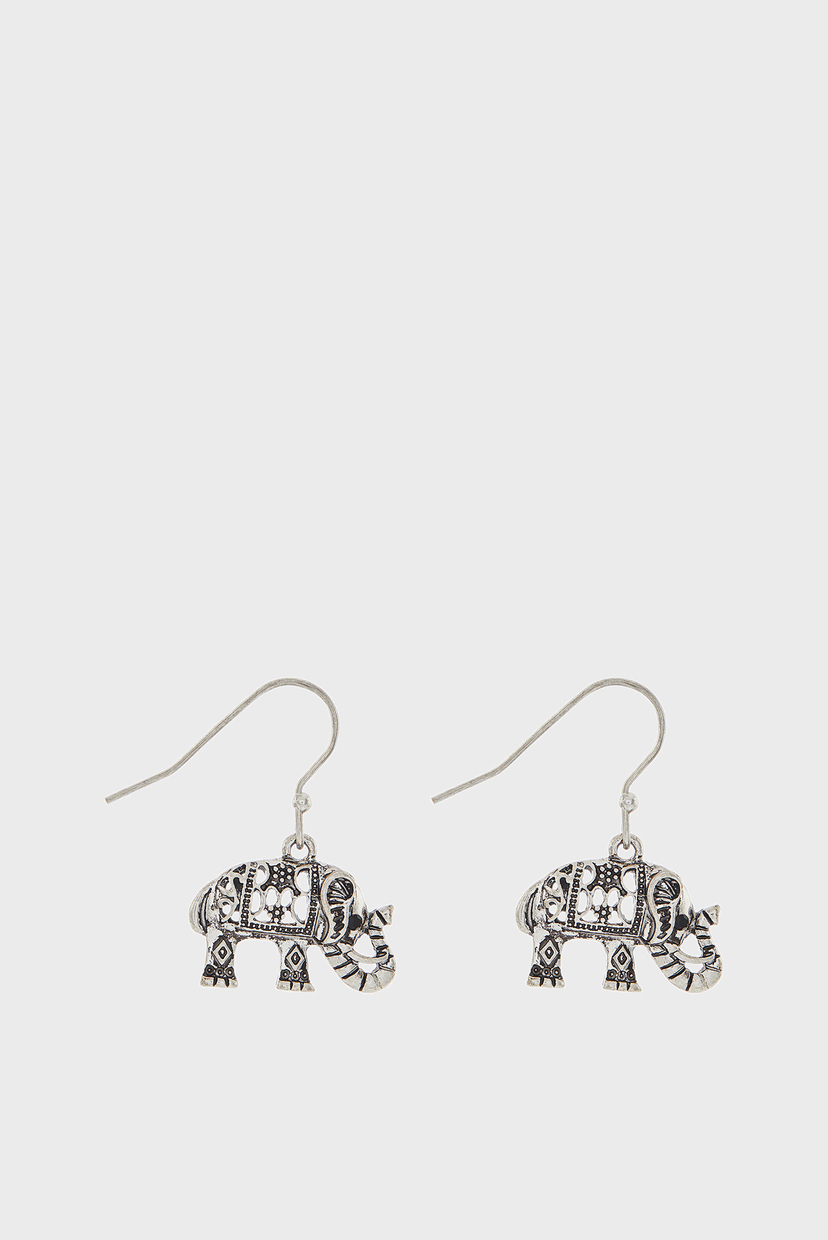 

Женские серебристые серьги ELEPHANT SHORT DROP Accessorize OS 681995