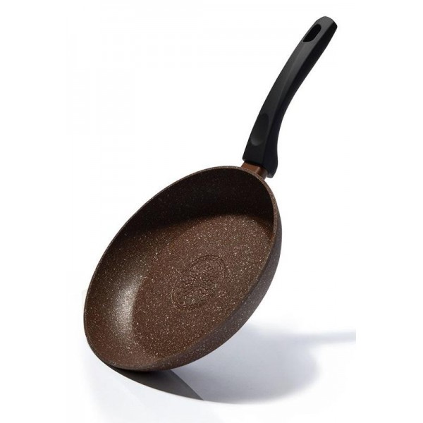 

Сковорода Fissman Fuego Stone Chocolate Ø24см с антипригарным покрытием Platinum (каменная крошка)