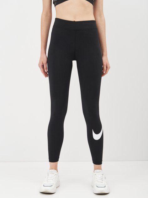 

Спортивные леггинсы Nike W Nsw Essntl Gx Mr Lggng Swsh CZ8530-010 XL Черные