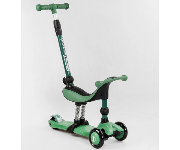 

Трехколесный самокат - беговел 5в1 Best Scooter BS71899 (Trio, Credo) c родительской ручкой, амортизаторами, Красный
