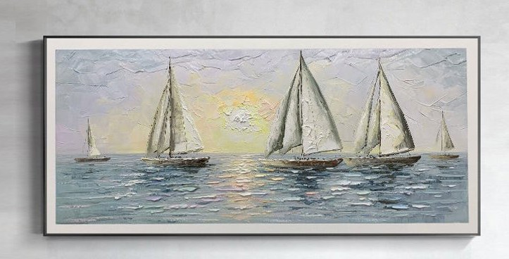 

Картина морской пейзаж ArtSale more0017 размер 50 х 100 см