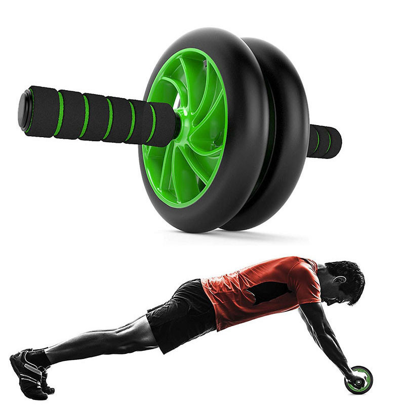 

Гимнастическое спортивное фитнес колесо Double wheel Abs health abdomen round AVE Гимнастическое колесо Тренажер-ролик для мышц