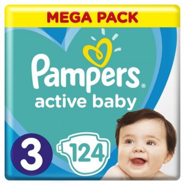 

Подгузники Pampers Active Baby Размер 3 (6-10 кг) 124 шт