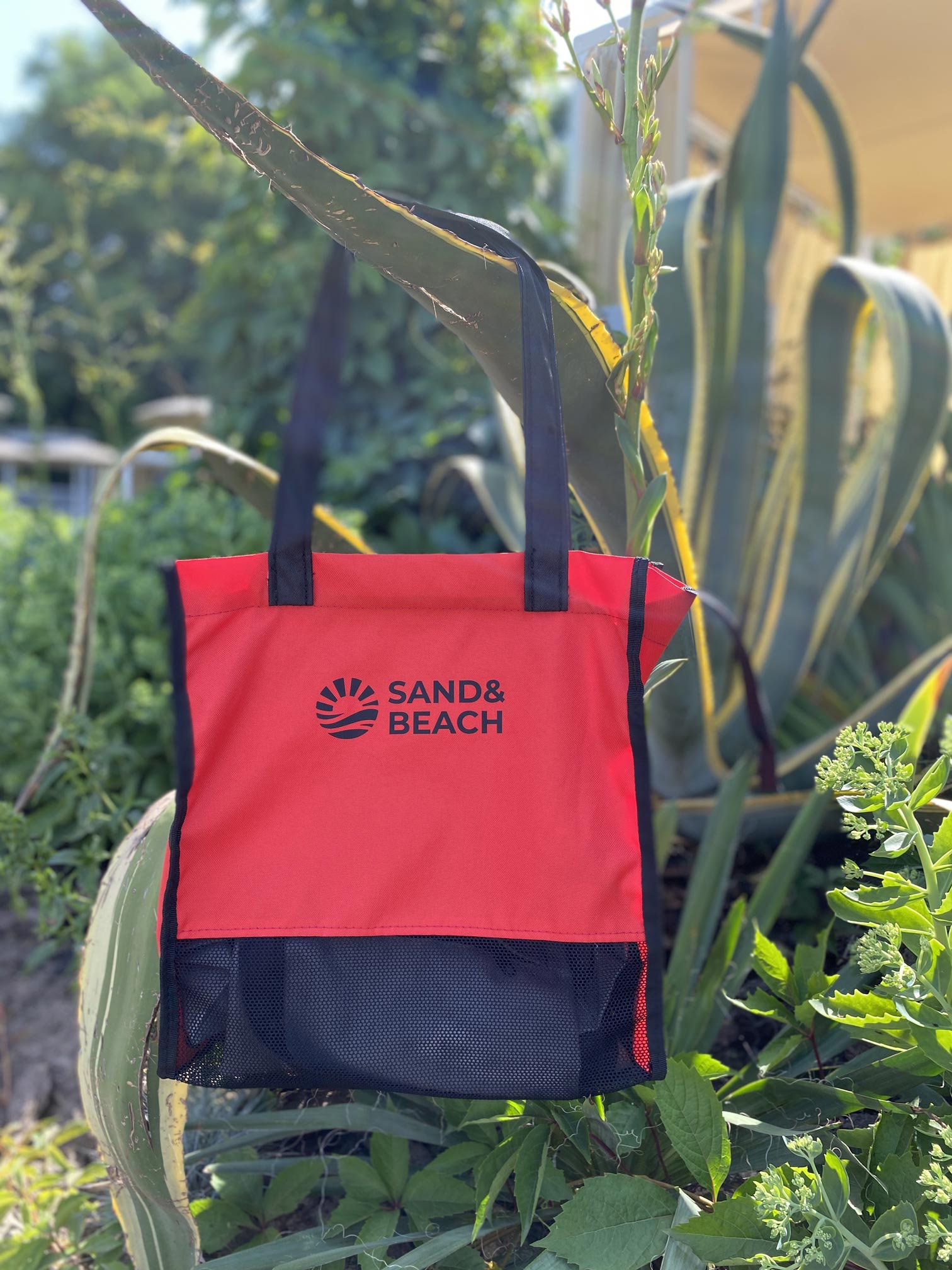 

Пляжная сумка Sand&Beach Красный (сумка для песочницы с сетчатым дном)