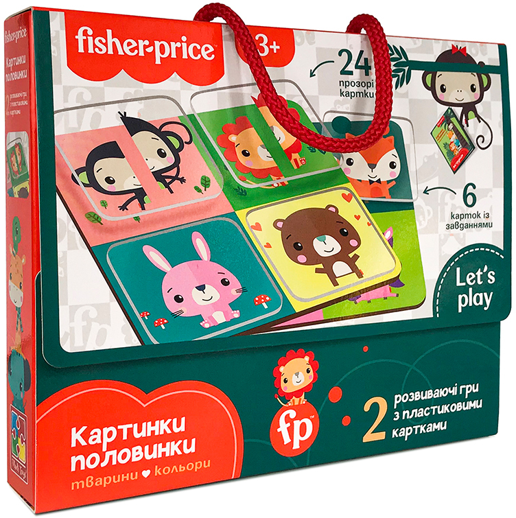 

Игра с пластиковыми картами Vladi Toys Fisher Price Картинки-половинки (укр) (VT2100-09)