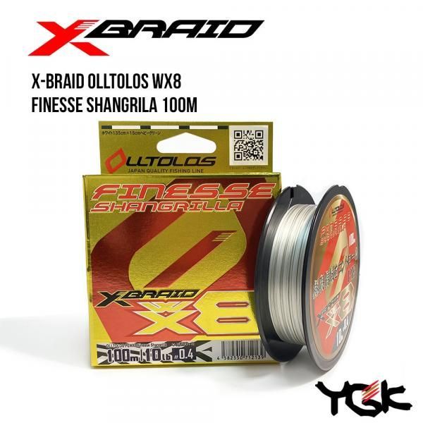

Шнур плетеный YGK X-Braid Olltolos WX8 Finesse Shangrila 100m (0.4 (10lb / 4.54kg))